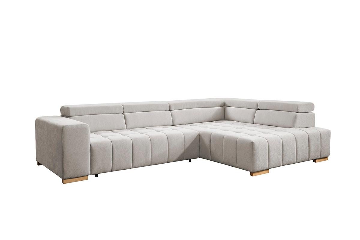 Ecksofa Elias Neu Beige S: 307x201 cm - Beige/Naturfarben, Design, Textil (307/201cm) - Livetastic