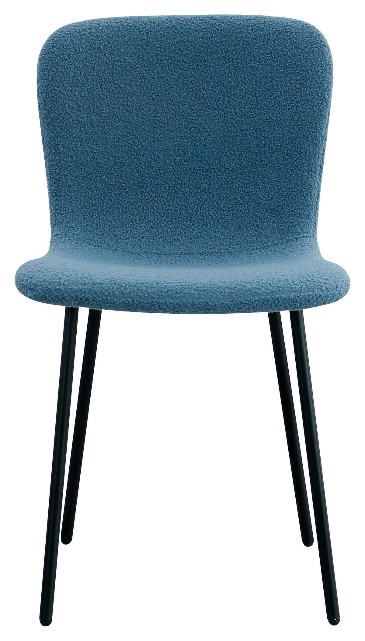 ŽIDLE TEDDY - modrá/černá, Design, kov/textil (44/79/51cm) - Mömax