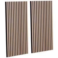 Dekoračný lamelový panel JOSEF 2ks/sada - dub artisan, Modern, kompozitné drevo/plast (60/120/2cm)
