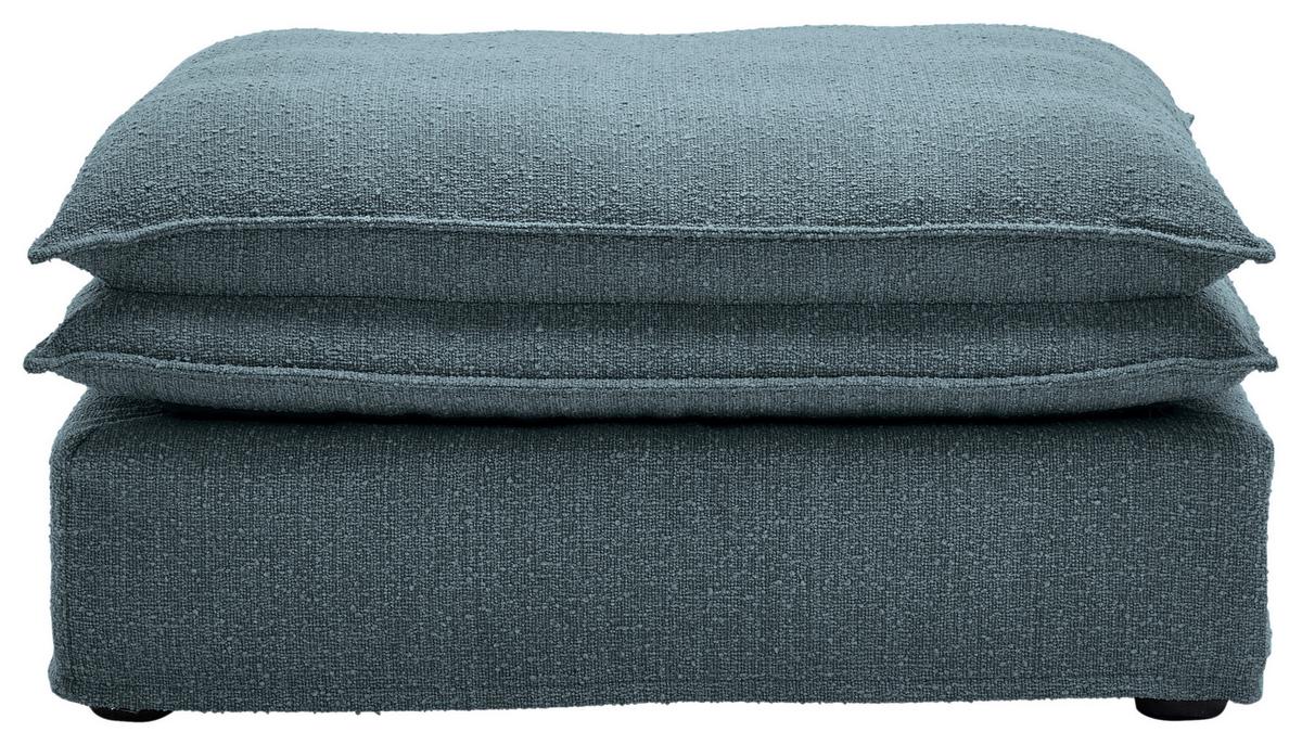 Hocker Aurora - Blau/Schwarz, Trend, Textil (90/46/105cm) - Livetastic