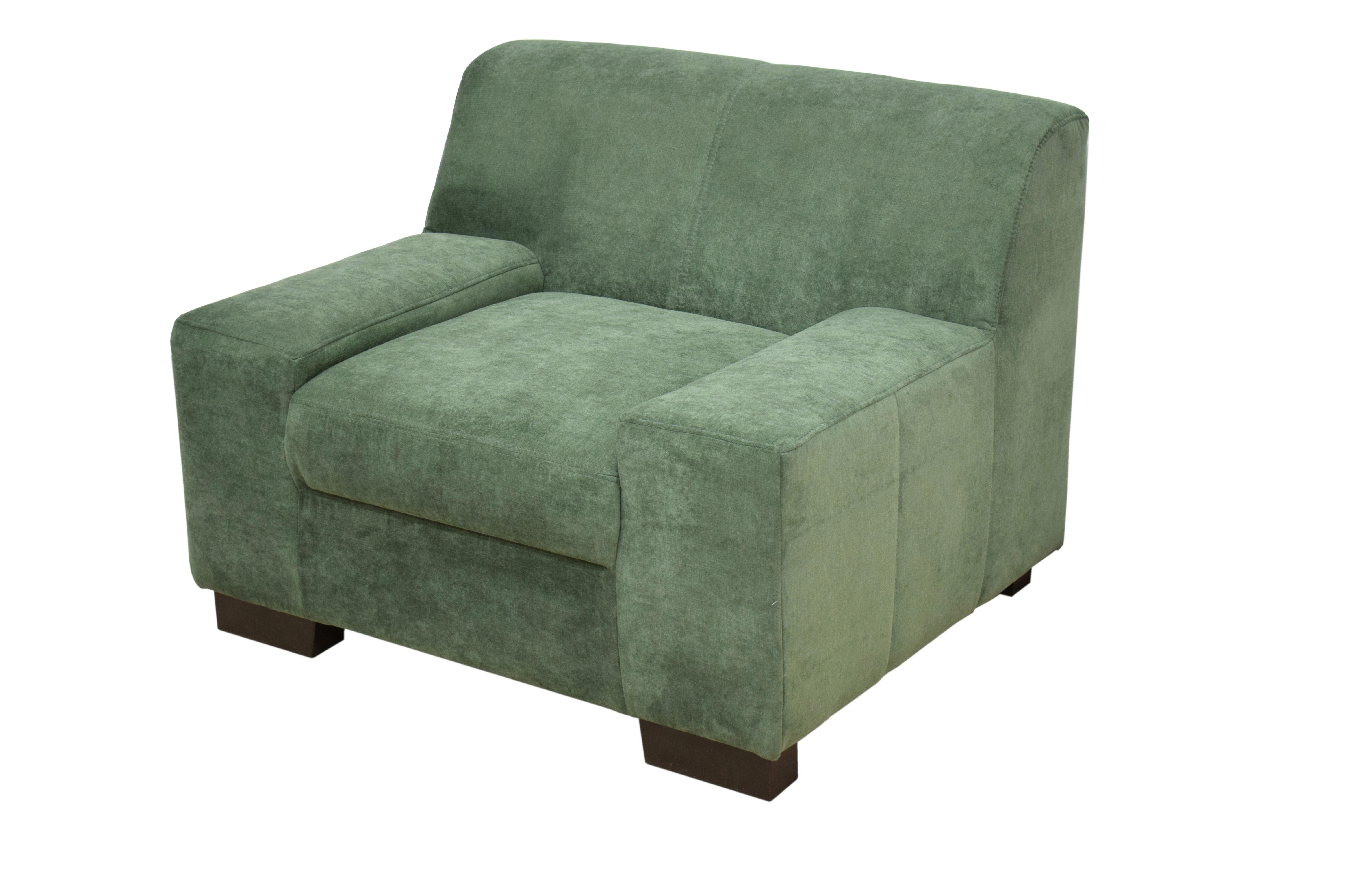 Polstersessel Norma Grün - Wengefarben/Grün, Design, Textil (101/74/85cm) - MID.YOU