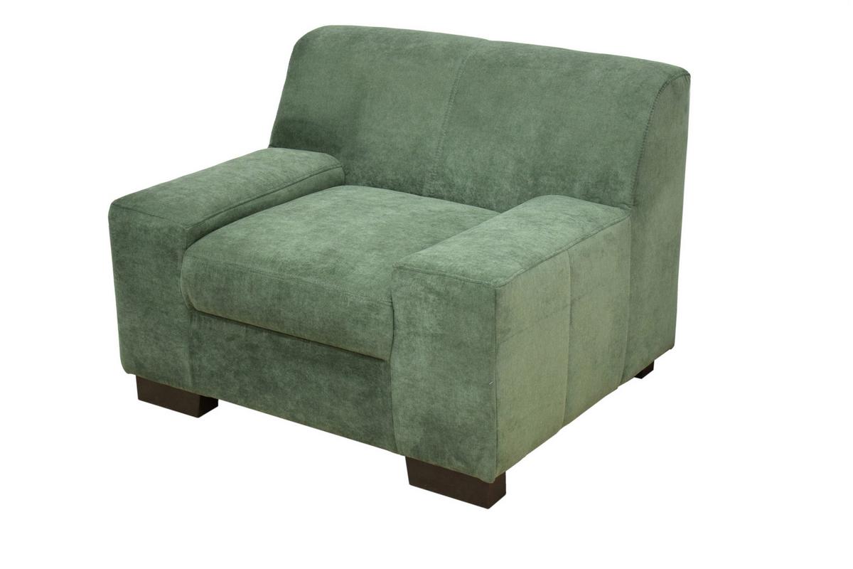 Polstersessel Norma Grün - Wengefarben/Grün, Design, Textil (101/74/85cm) - MID.YOU