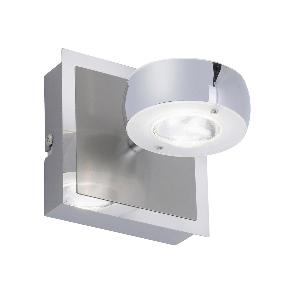 LED-Wandleuchte 12471-55 Lolasmart-Opti - Silberfarben, Design, Kunststoff/Metall (12/12/14cm)