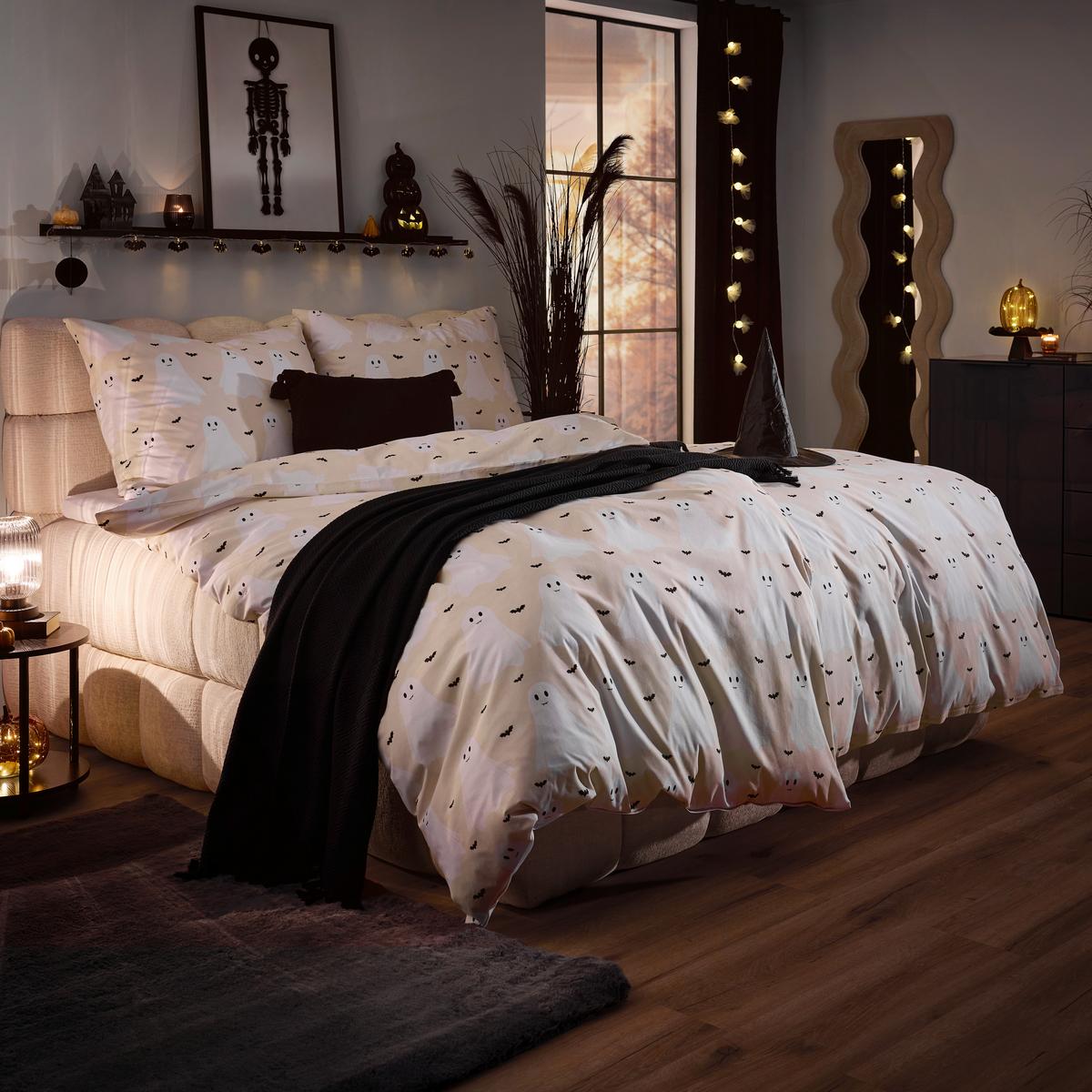 POSTEĽNÁ BIELIZEŇ PRE MLÁDEŽ GHOSTIE - béžová, textil (200/140cm) - Mömax
