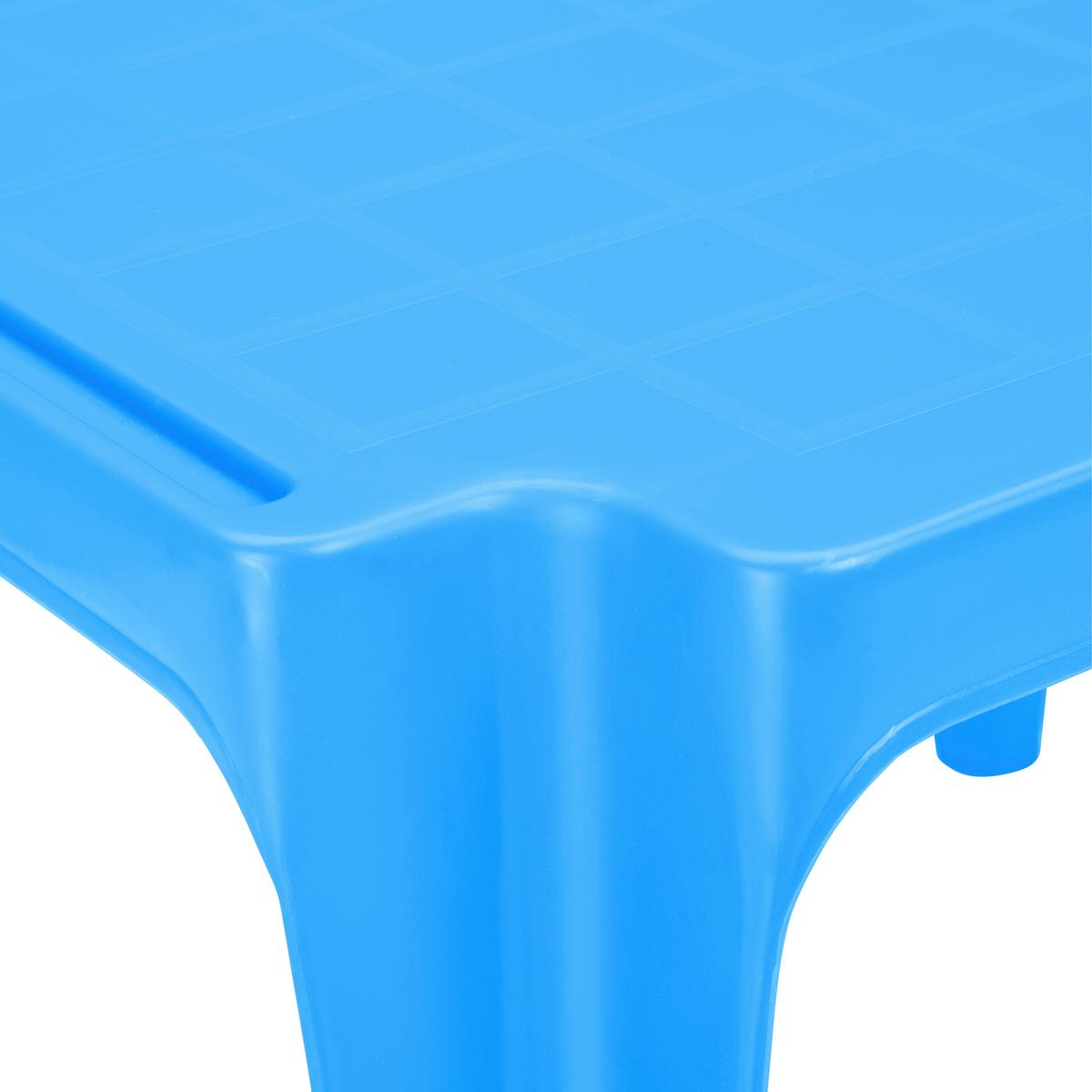 Kindertisch Tavolo Baby Blau Kunststoff Wetterfest - Hellblau, MODERN, Kunststoff (55/50/44cm) - BUNINO