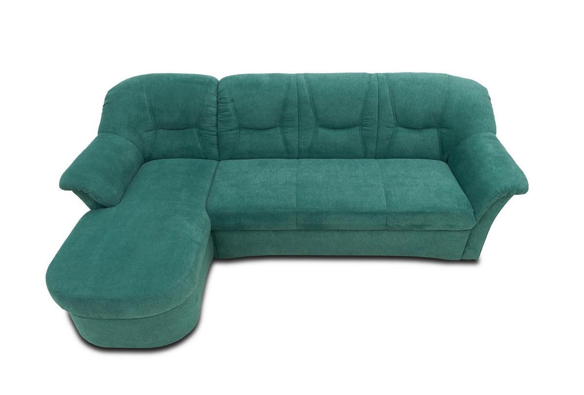 Ecksofa Sarafina Petrol S: 146x232 Cm - Petrol/Schwarz, KONVENTIONELL, Textil (146/232cm) - MID.YOU