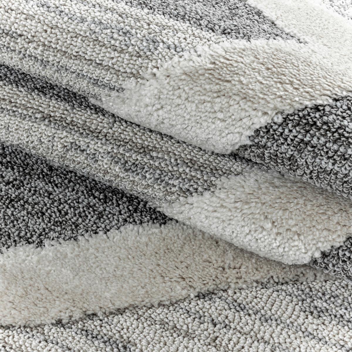 Tkaný koberec 120x170cm, sivá - sivá, Konventionell, textil (120/170cm)