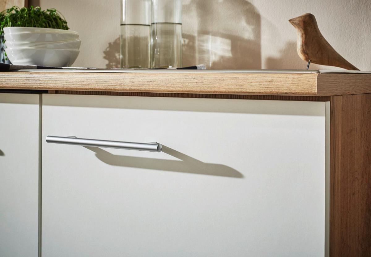 Küchenblock Hilde Inselküche 280 Cm - Wildeiche/Weiß, Design, Holzwerkstoff (280-150cm) - Respekta