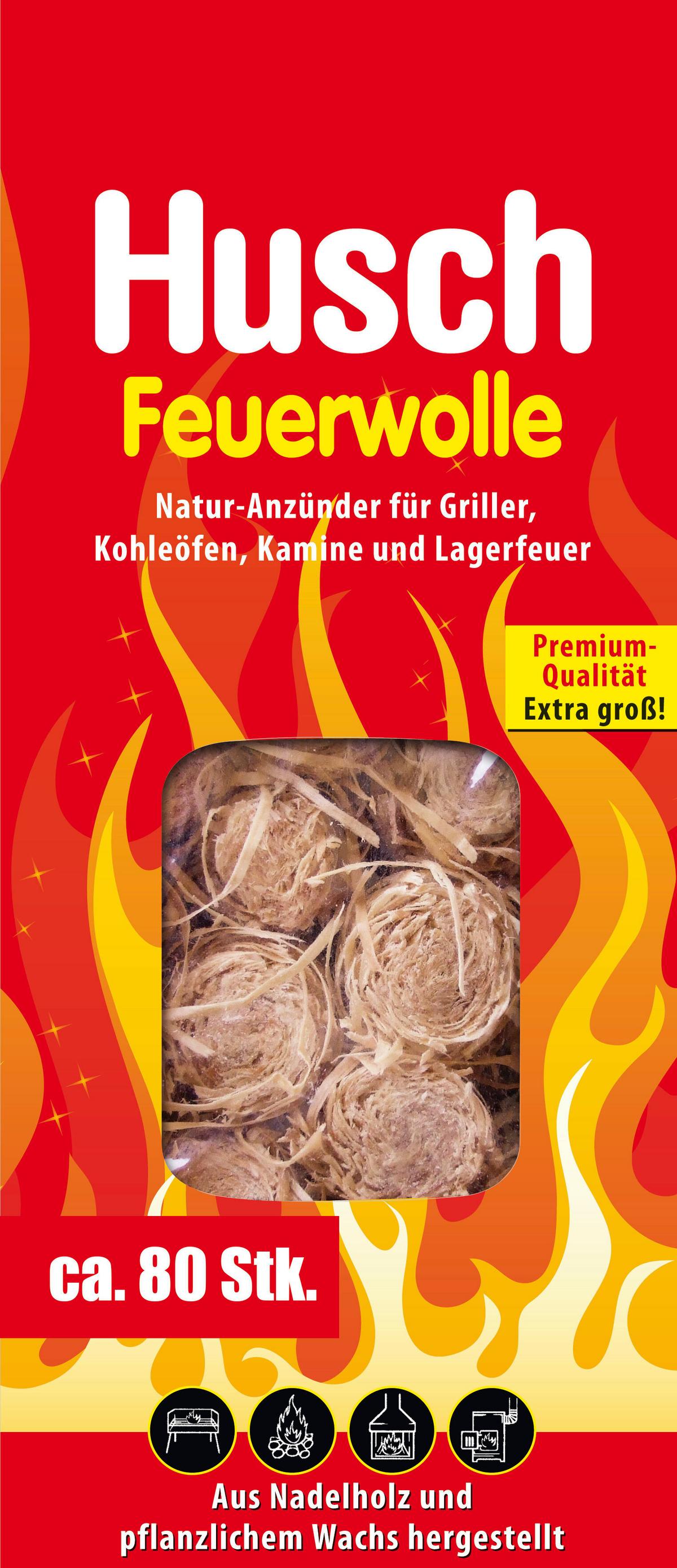 Grillanzünder Husch Feuerwolle - Basics (1kg)