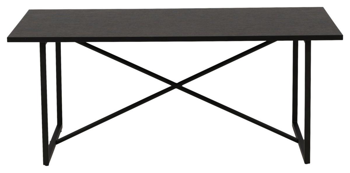 Couchtisch Pryor - Schwarz, Design, Holz/Metall (110/70/45cm) - Livetastic