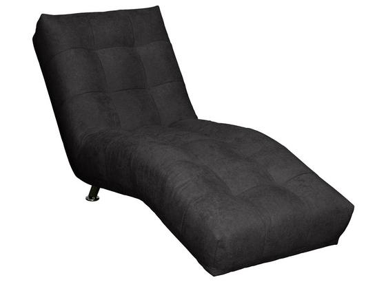 Liege Isabella - Chromfarben/Schwarz, MODERN, Textil (68/88/164cm) Liege Isabella - Chromfarben/Schwarz, MODERN, Textil (68/88/164cm)