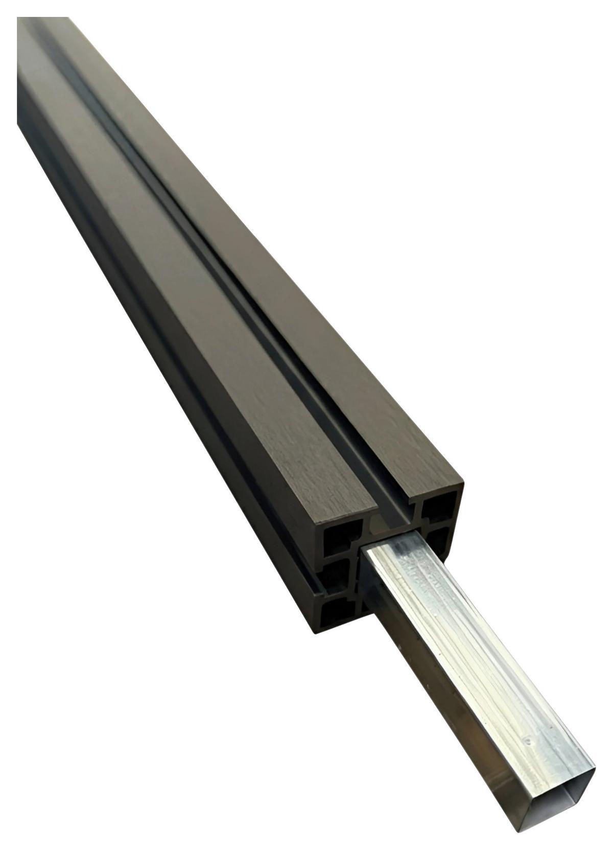 Wpc Zaunpaket 5 Elemente, 6 Pfosten, Einfaches Stecksystem - KONVENTIONELL (910/185/10cm) - Prestige Home