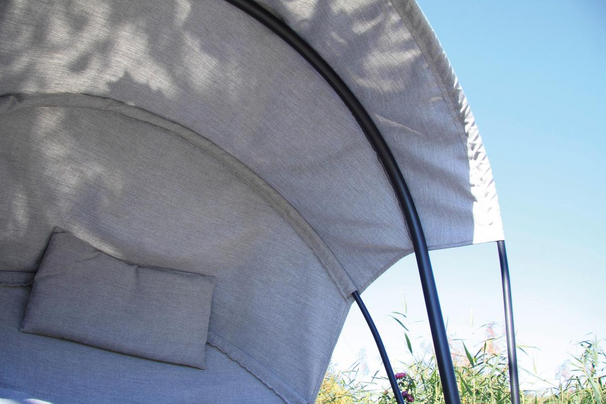 Hängesessel mit Gestell Acamp Moon Gepolstert - Anthrazit/Grau, Basics, Textil/Metall (120/100/200cm) - Acamp