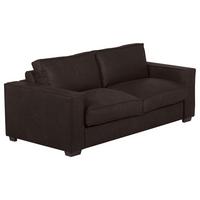 Schlafsofa Texas Dunkelbraun Anilinleder, B: 203 Cm - Dunkelbraun, Design, Leder (203/85/99cm) - MID.YOU