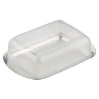 MÁSLENKA Buddy - barvy stříbra/průhledné, plast (16,5/10,5cm) - Modern Living