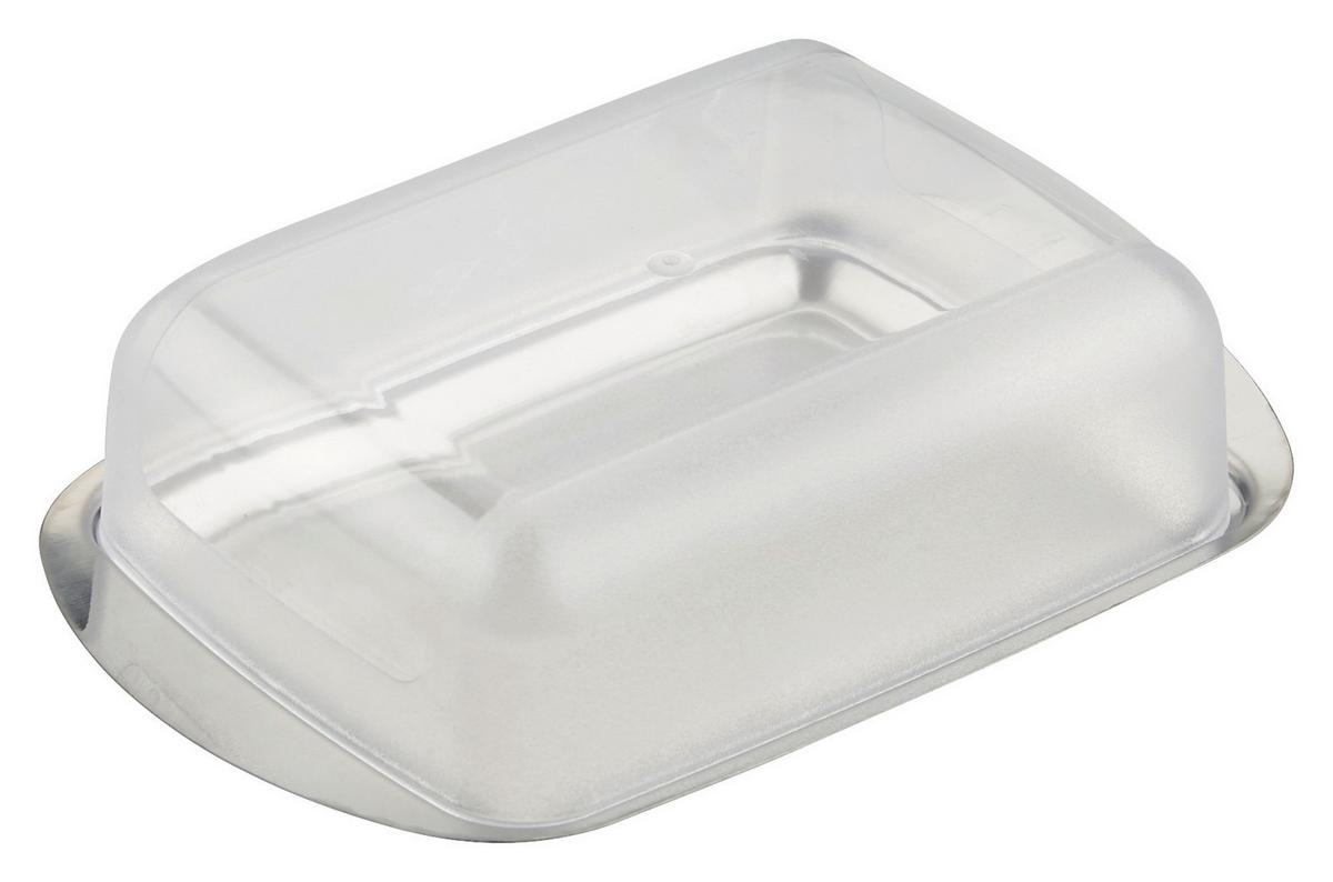 MÁSLENKA Buddy - barvy stříbra/průhledné, plast (16,5/10,5cm) - Modern Living