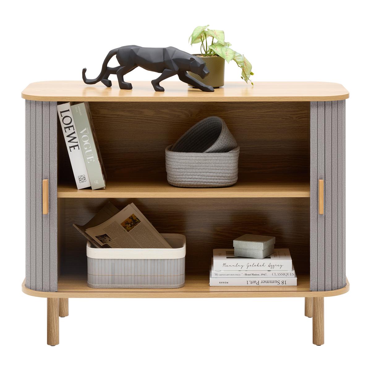 KOMODA ARVID -EXKLUSIV- - sivá/prírodná farba, Modern, drevo/kompozitné drevo (100/75/40cm) - Mömax