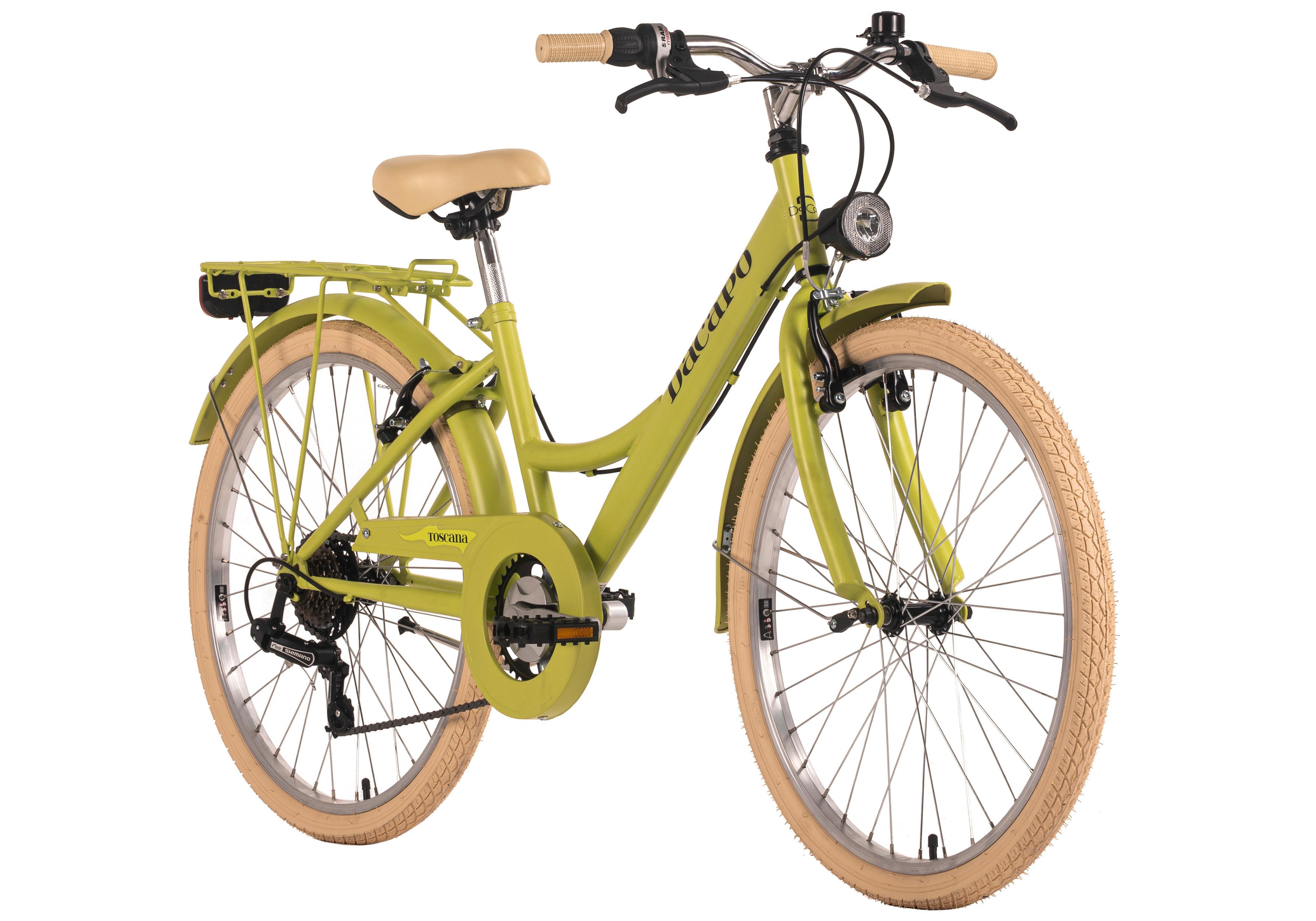 Dacapo Kinderfahrrad 24" 309k - Grün, Basics, Metall (25/140/60cm)