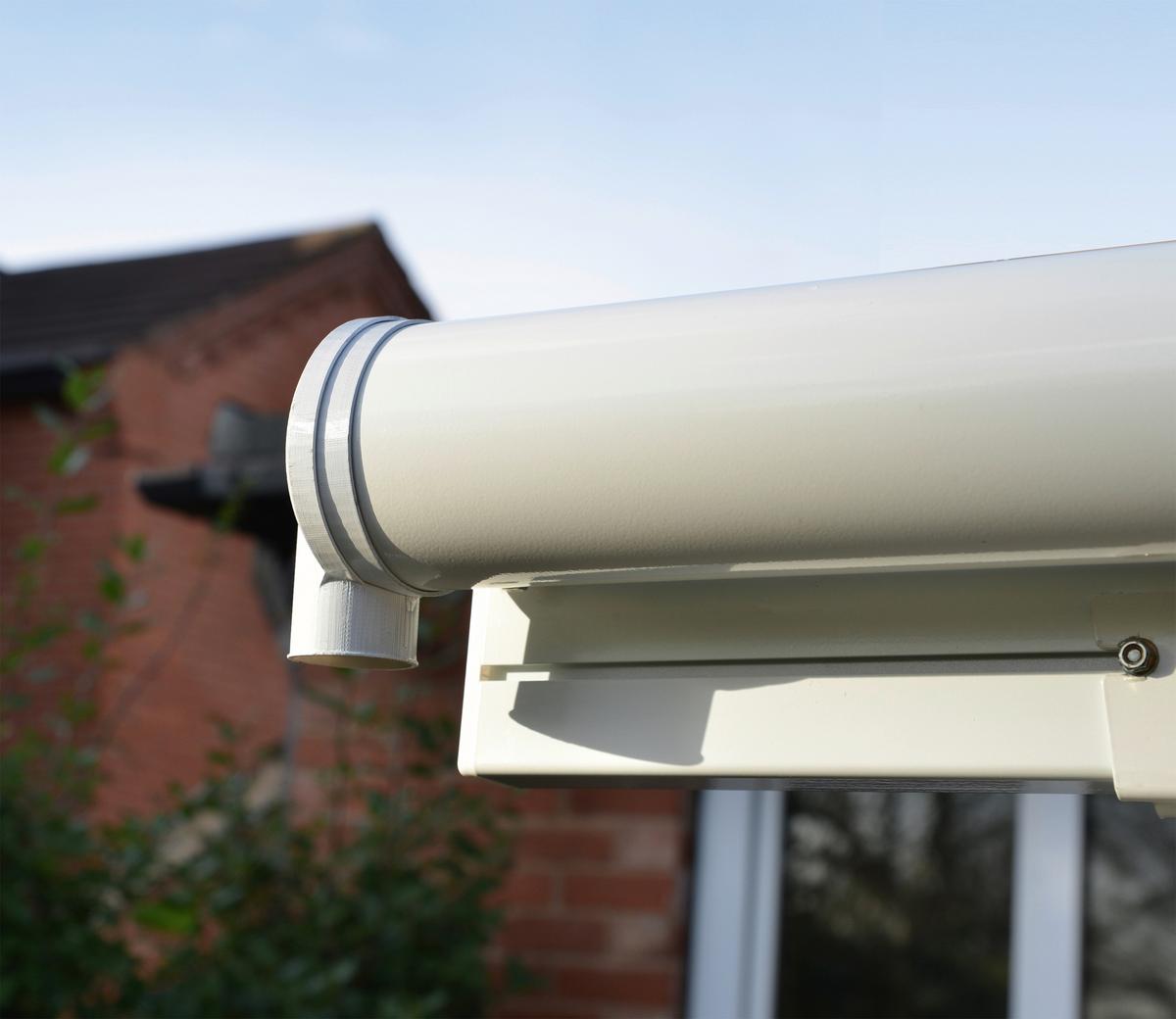 Terrassenüberdachung Palram Sierra 230x230 cm Weiß - Weiß, Basics, Metall (230/257/230cm)