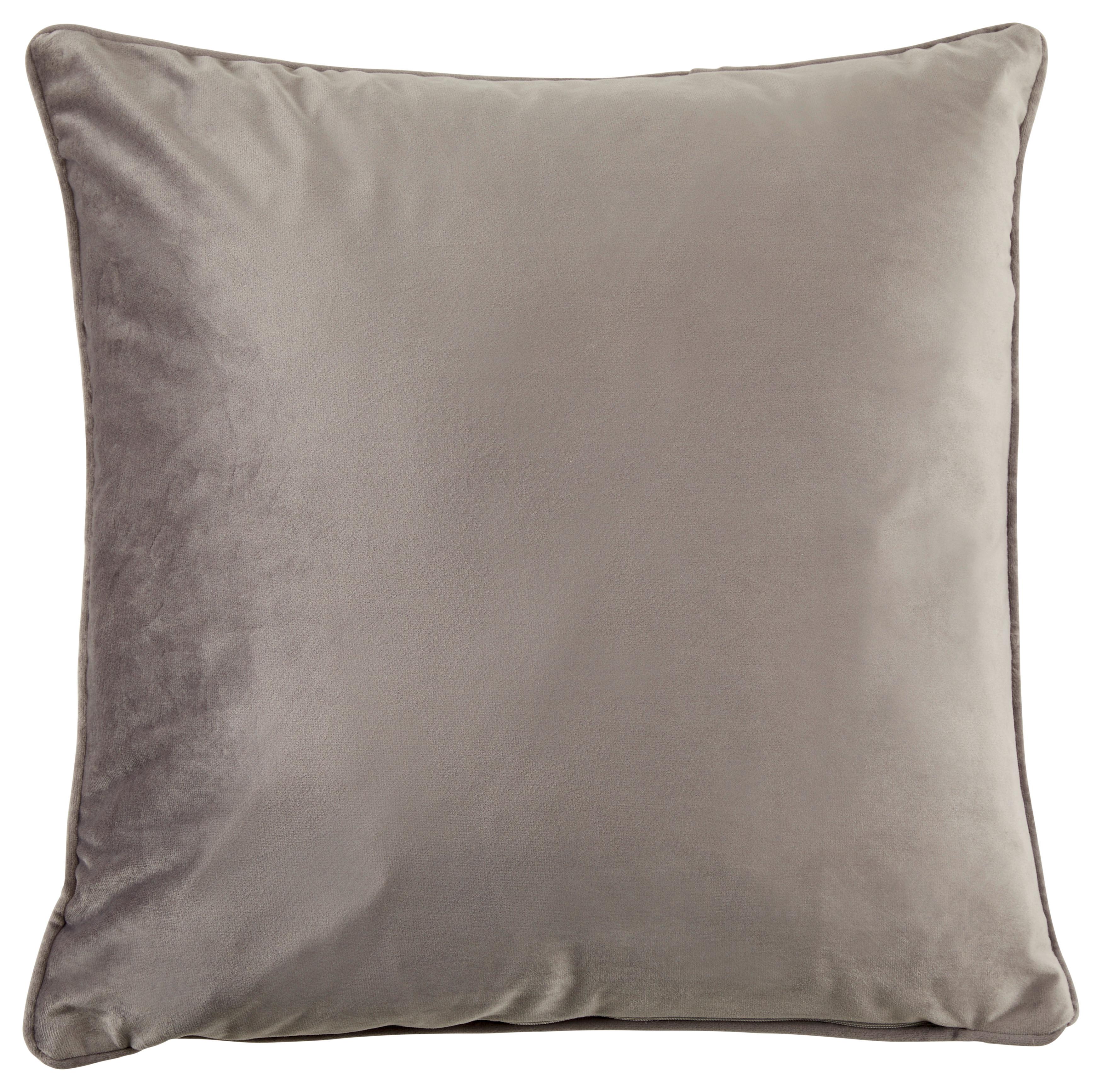 DEKORAČNÝ VANKÚŠ Viola, 45/45cm, sivá - sivá, Konventionell, textil (45/45cm) - Premium Living