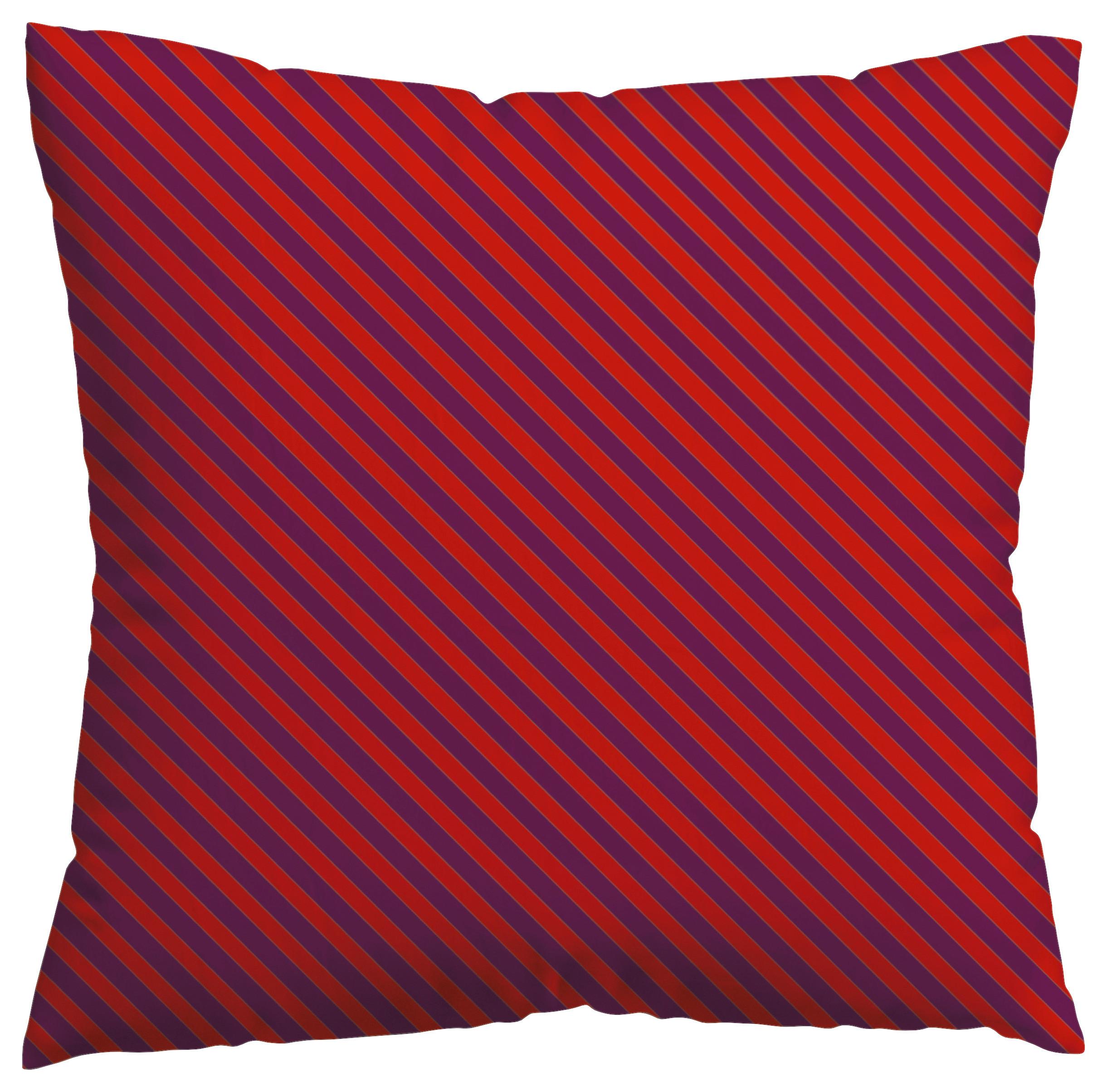 Kissenhülle Woven Satin Fade - Lila/Rot, Basics, Textil (40/40cm) - Schlafgut