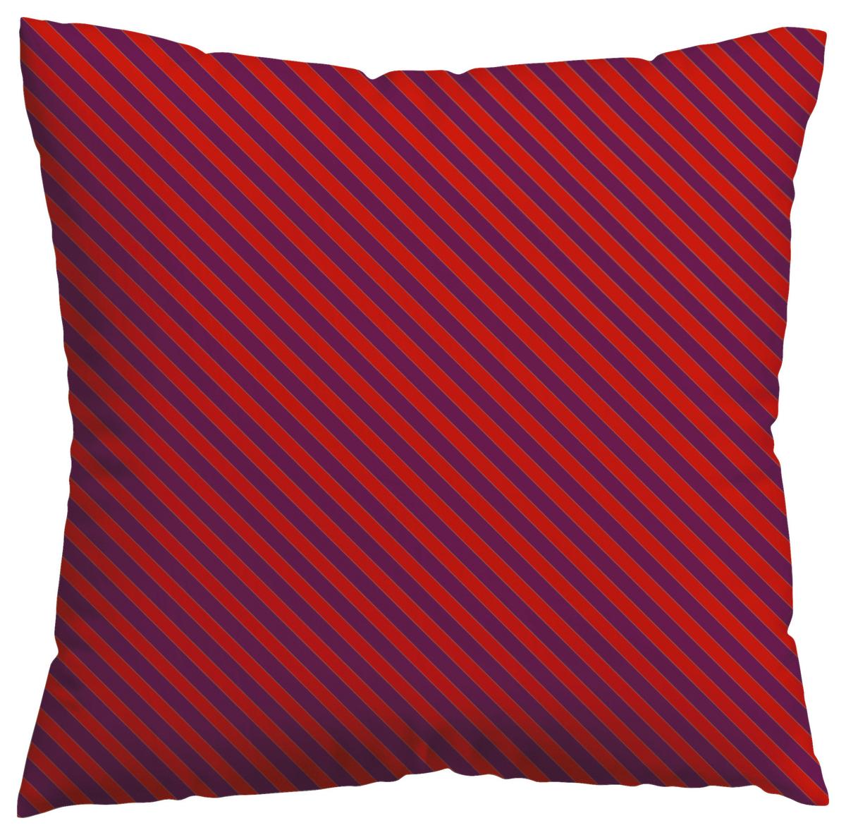 Kissenhülle Woven Satin Fade - Lila/Rot, Basics, Textil (40/40cm) - Schlafgut
