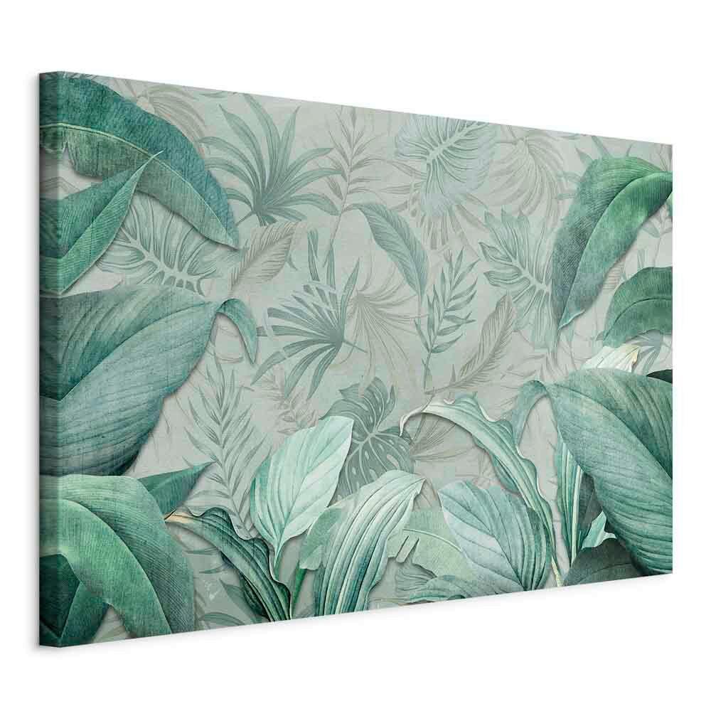 Leinwandbild Salbeigrün B: 120 cm