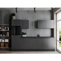 Küchenleerblock Oliver Grau B: 280 Cm - Grau, Design, Holzwerkstoff (280cm) - Respekta