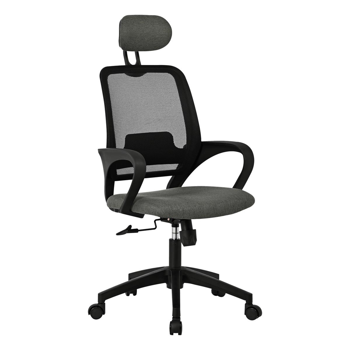 Drehstuhl Billy 2 Grau/schwarz B: 67 Cm - Schwarz/Grau, MODERN, Kunststoff/Textil (67/121/66cm)