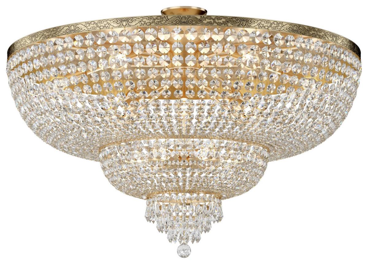 Kronleuchter Palace - Goldfarben, Basics, Glas/Metall (100/62,5/100cm) - MAYTONI