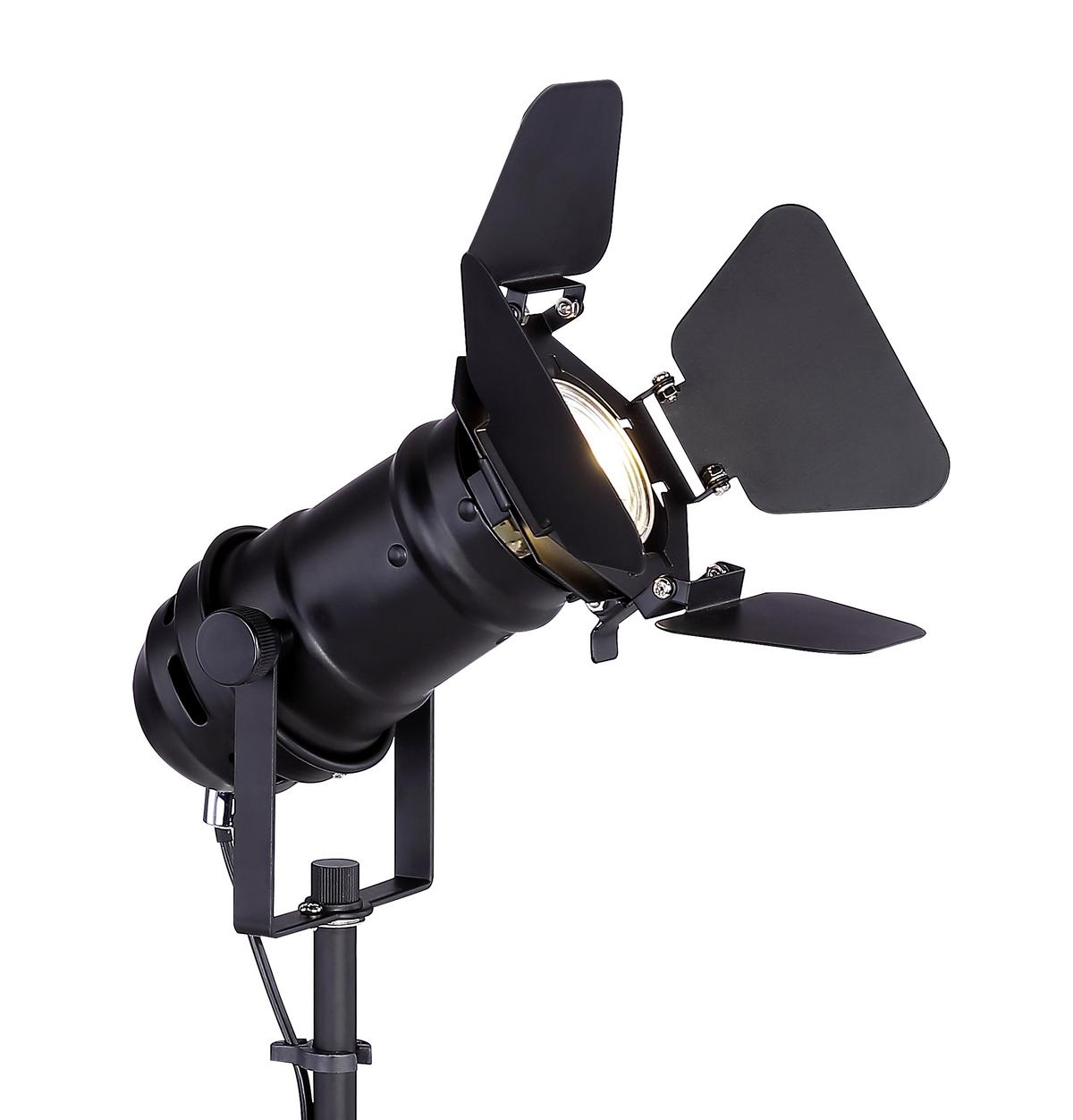 Tischlampe Schwarz Mit verstellbare Spotlights - Schwarz, Trend, Metall (27,5/24/48,5cm) - Globo