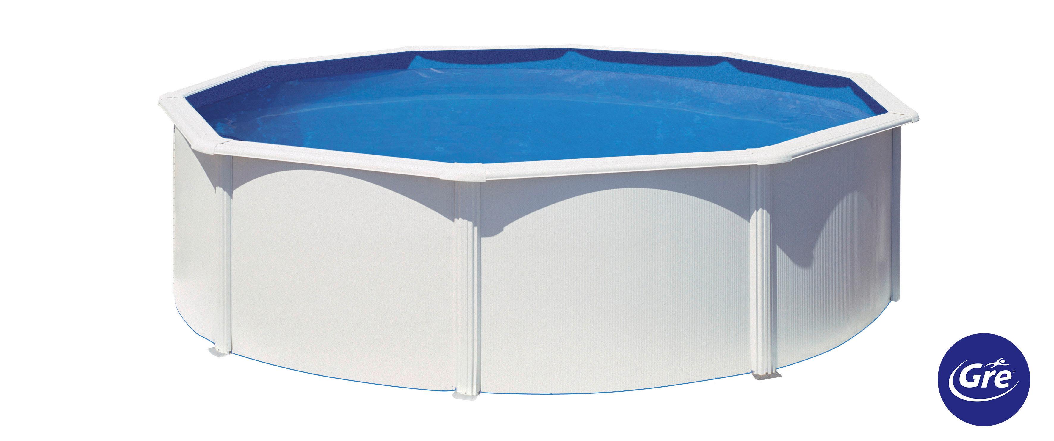 Pool-set Bora Bora - Weiß, KONVENTIONELL, Metall (460/120cm) - Gre