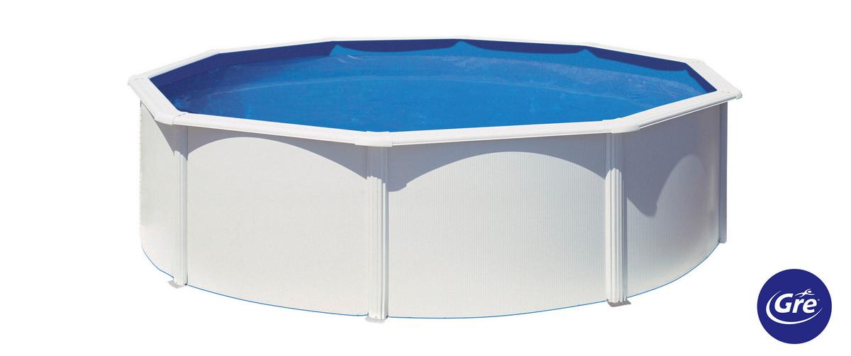 Pool-set Bora Bora - Weiß, KONVENTIONELL, Metall (460/120cm) - Gre