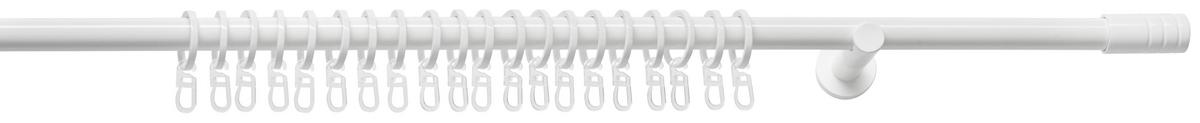 Sada tyčí na závesy Rillcube, 120-210cm - biela, kov (120-210cm) - Premium Living