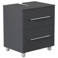 Waschbeckenunterschrank Mondial Graphitfarben B: 55 cm - Graphitfarben, MODERN, Holzwerkstoff (55/63/41,6cm) - MID.YOU
