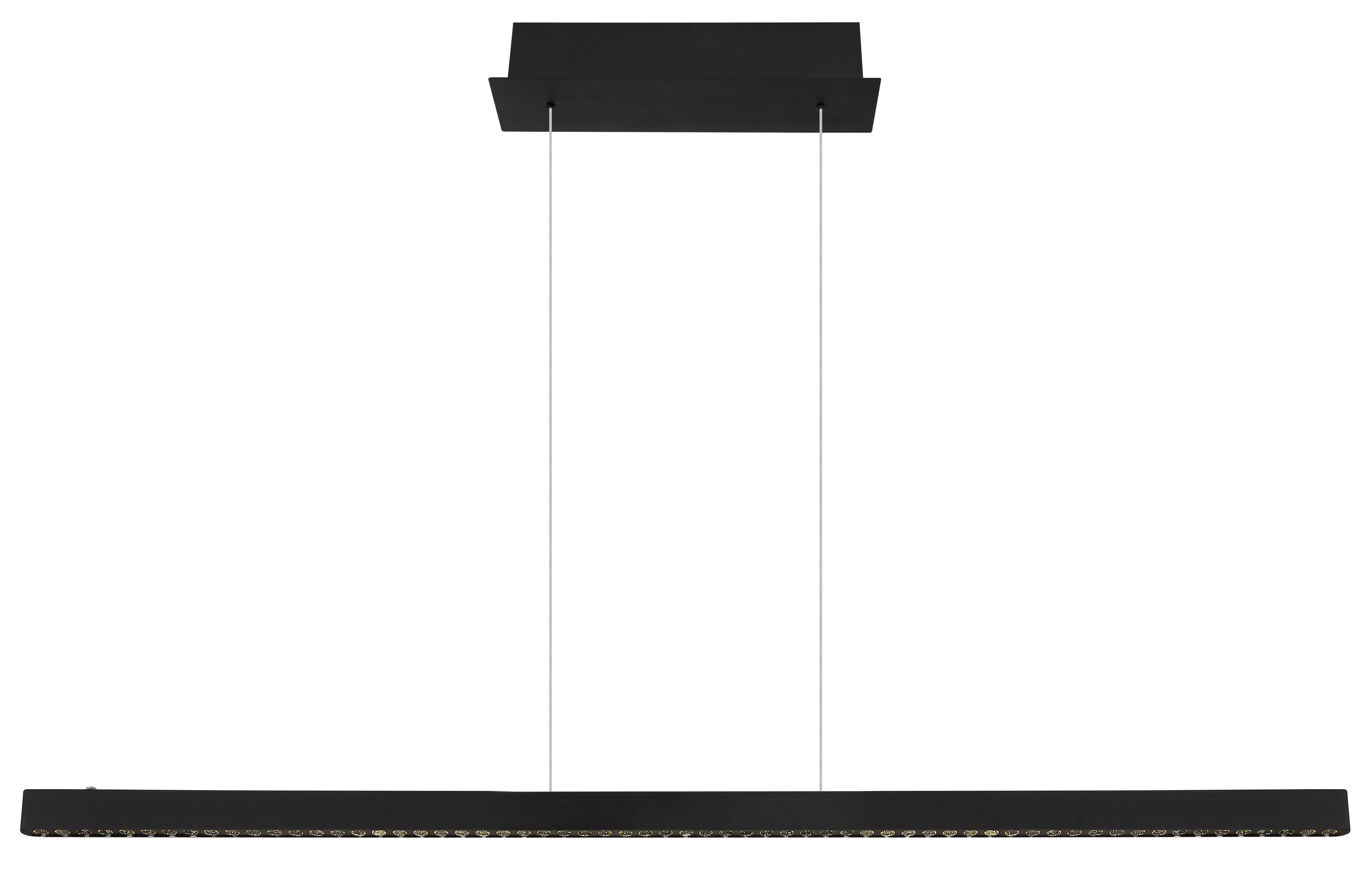 LED-Hängeleuchte 17013hb Dentsy - Schwarz, KONVENTIONELL, Metall (120/9/120cm) - Globo