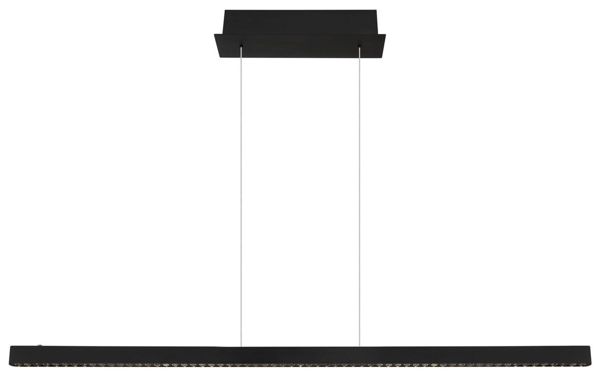 LED-Hängeleuchte 17013hb Dentsy - Schwarz, KONVENTIONELL, Metall (120/9/120cm) - Globo