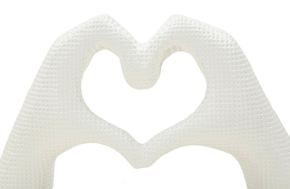 Skulptur Kúnststoff, Weiß - Basics, Kunststoff (25/13.5/7.5cm)