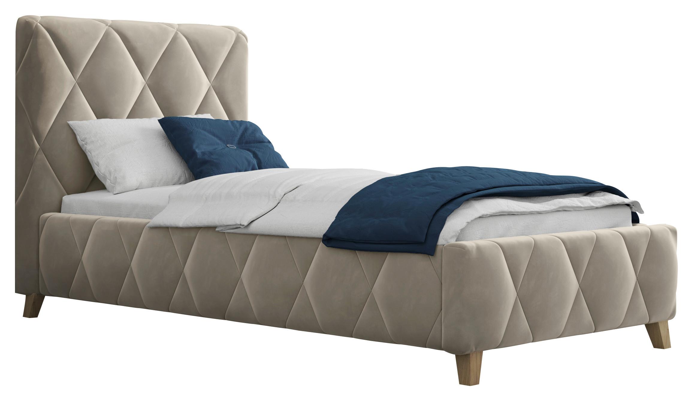 Polsterbett Trivio 90x200 cm Cappuccino - Cappuccino, MODERN, Holz/Holzwerkstoff (90/200cm) - MID.YOU
