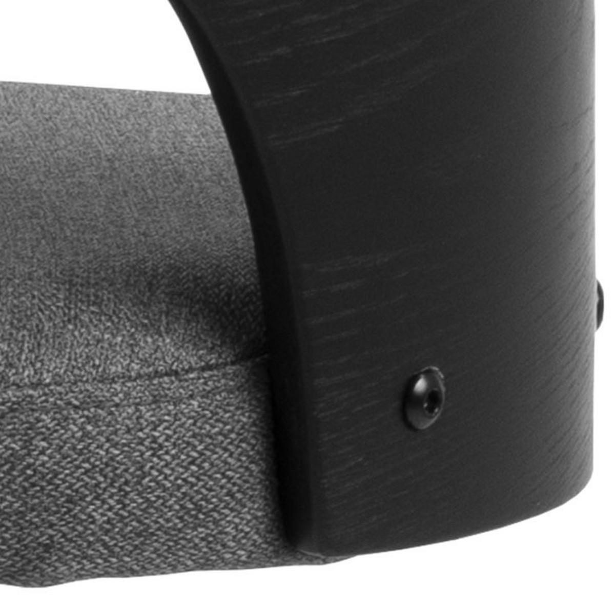 Barhocker höhenverstellbar Lucy Dunkelgrau - Dunkelgrau/Schwarz, MODERN, Holz/Textil (47/113/50,5cm) - MID.YOU