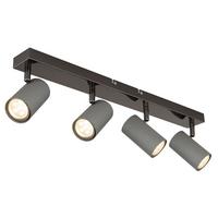 Strahler 57911-4s - Schwarzchrom/Grau, Design, Metall (56/10/12cm) - Globo