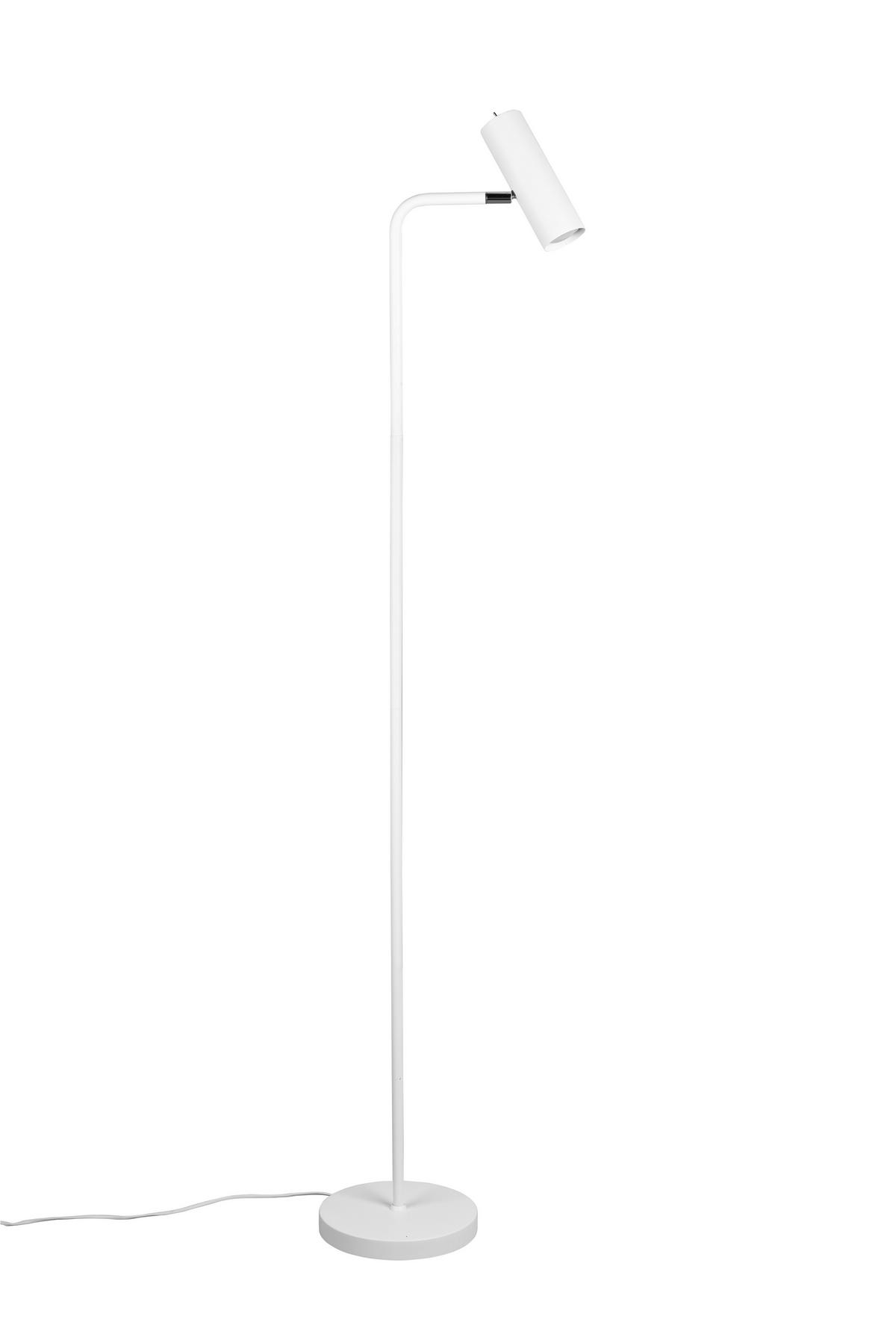 Stehlampe Marley Weiß verstellbar - Weiß, Basics, Metall (23/151cm) - Trio Leuchten