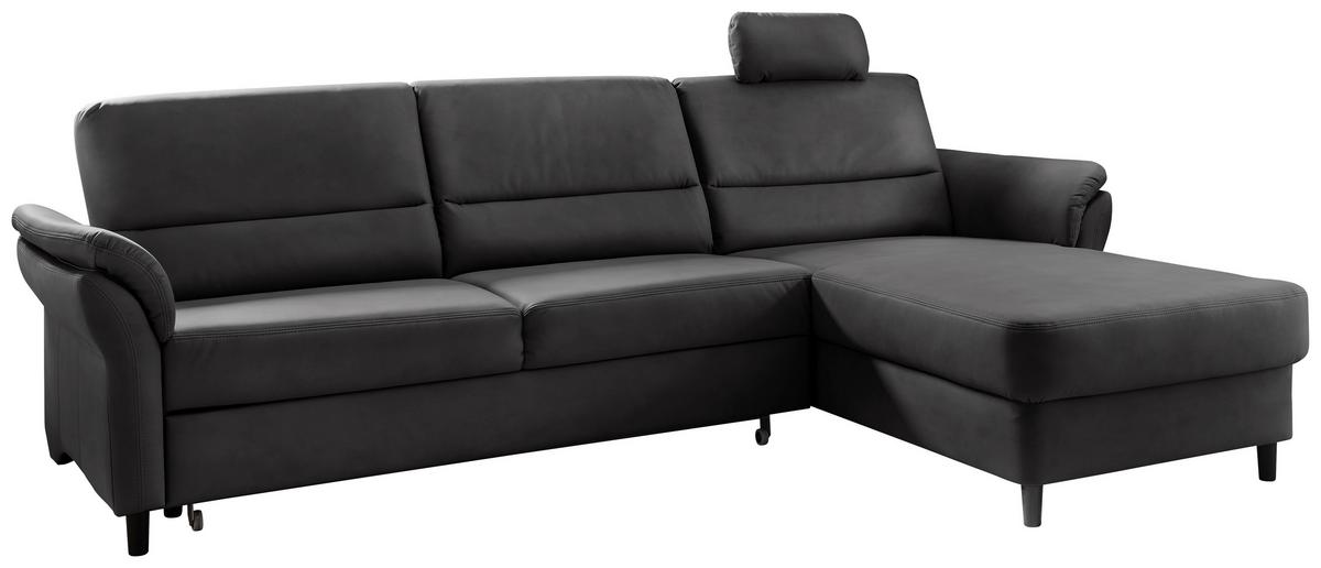 Ecksofa Cavoli, Schwarz S: 279x176 cm - Schwarz, MODERN, Textil (279/176cm) - Livetastic