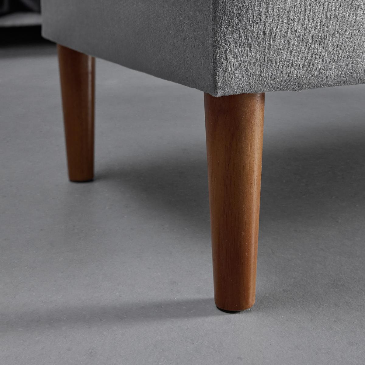 Lavica s úl. priestorom Jessy sivá - farba buka/sivá, Modern, drevo/textil (150/50/55cm) - Bessagi Home