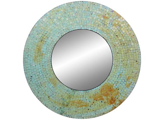Wandspiegel Mosaik Ø 56 cm Grün - Grün, MODERN, Glas/Holzwerkstoff (56/10cm) Wandspiegel Mosaik Ø 56 cm Grün - Grün, MODERN, Glas/Holzwerkstoff (56/10cm)