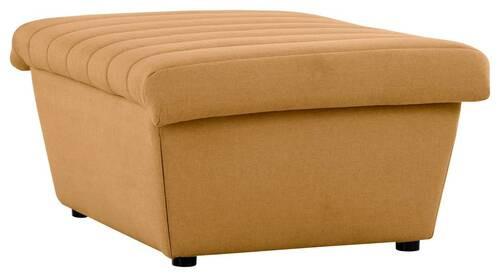 Hocker Looks Viii - Senfgelb/Schwarz, Design, Textil (90/43/105cm) - LOOKS by W.Joop