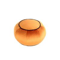 Pouf Taj Mahal Dxh: 65x35 Cm Samt Bronze Mit Reißverschluss - Orange/Bronzefarben, MODERN, Textil (65/35/65cm) - Kayoom