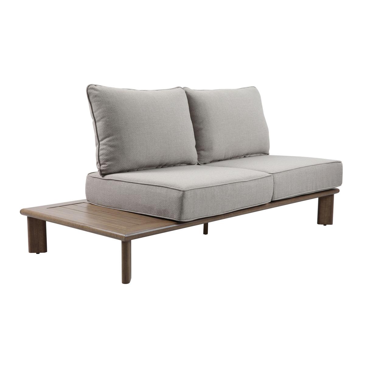 Dining-Loungeset Avery Beige - Eichefarben/Braun, Basics, Metall (290/290/68cm) - Ambia Garden