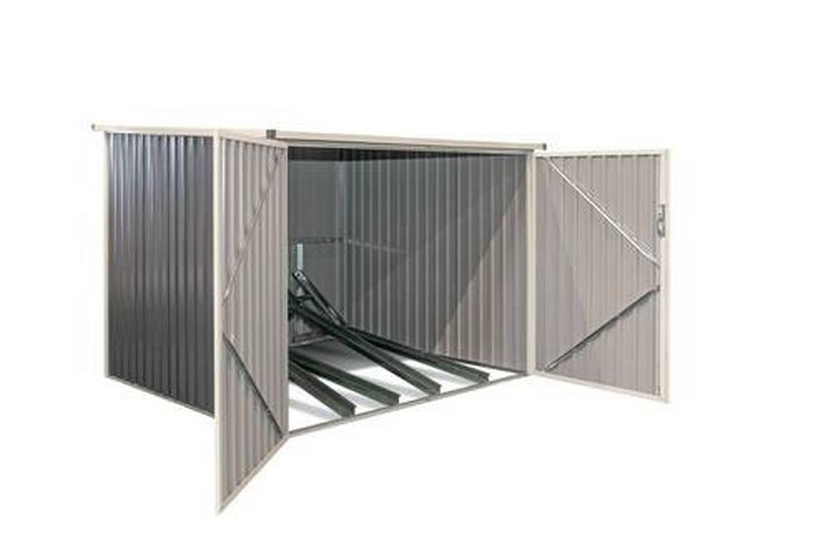 Fahrradgarage Fahrradgarage Und Aufbew. Box - Anthrazit, Basics, Metall (203/158/200cm)