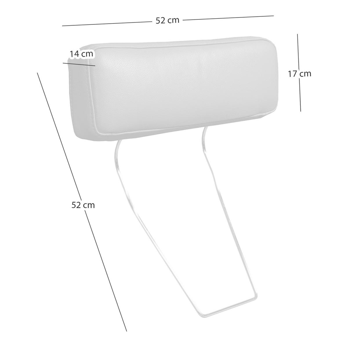 Kopfstütze Spring, Fango B: 52 cm - Fango, Design, Leder (52/17/14cm) - Livetastic